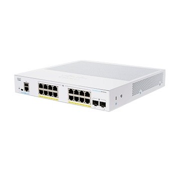 Cisco CBS350-16P-E-2G-EU commutateur réseau Géré L2 L3 Gigabit Ethernet (10 100 1000) Argent