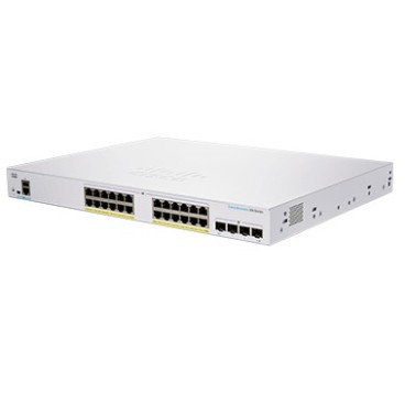 Cisco CBS350-24FP-4G-EU commutateur réseau Géré L2 L3 Gigabit Ethernet (10 100 1000) Argent
