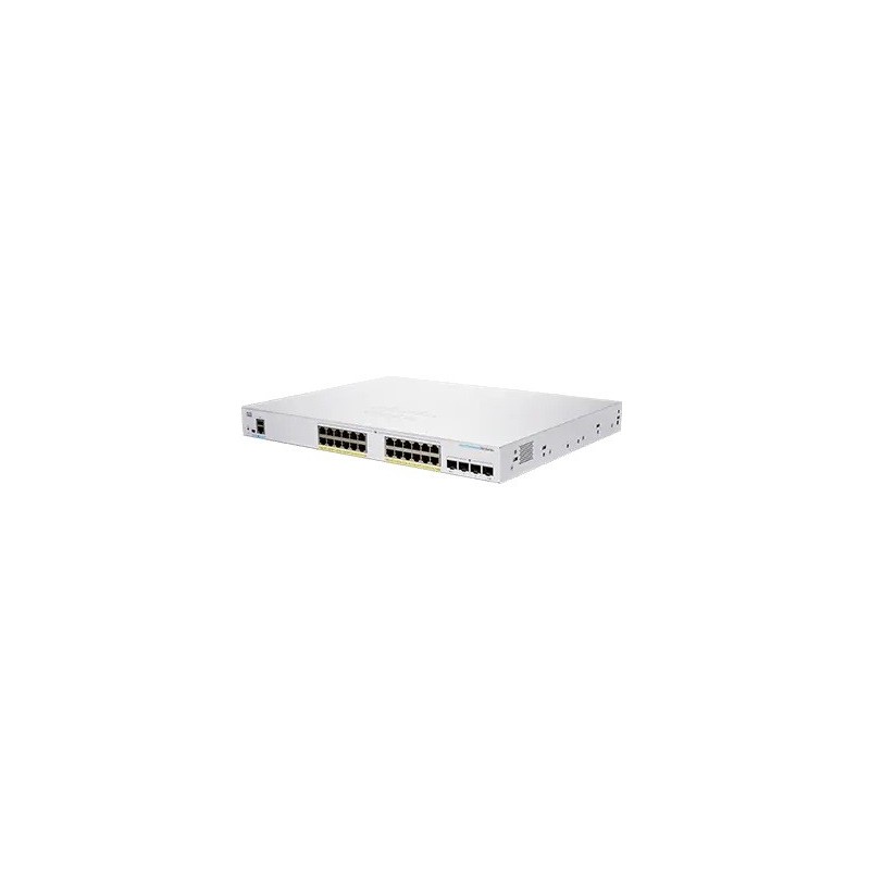 Cisco CBS250-24FP-4G-EU commutateur réseau Géré L2 L3 Gigabit Ethernet (10 100 1000) Argent