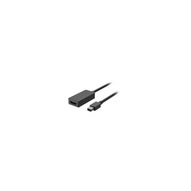 Microsoft EJU-00006 câble vidéo et adaptateur Mini DisplayPort HDMI Noir