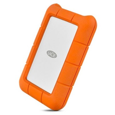LaCie Rugged USB-C disque dur externe 1000 Go Orange, Argent