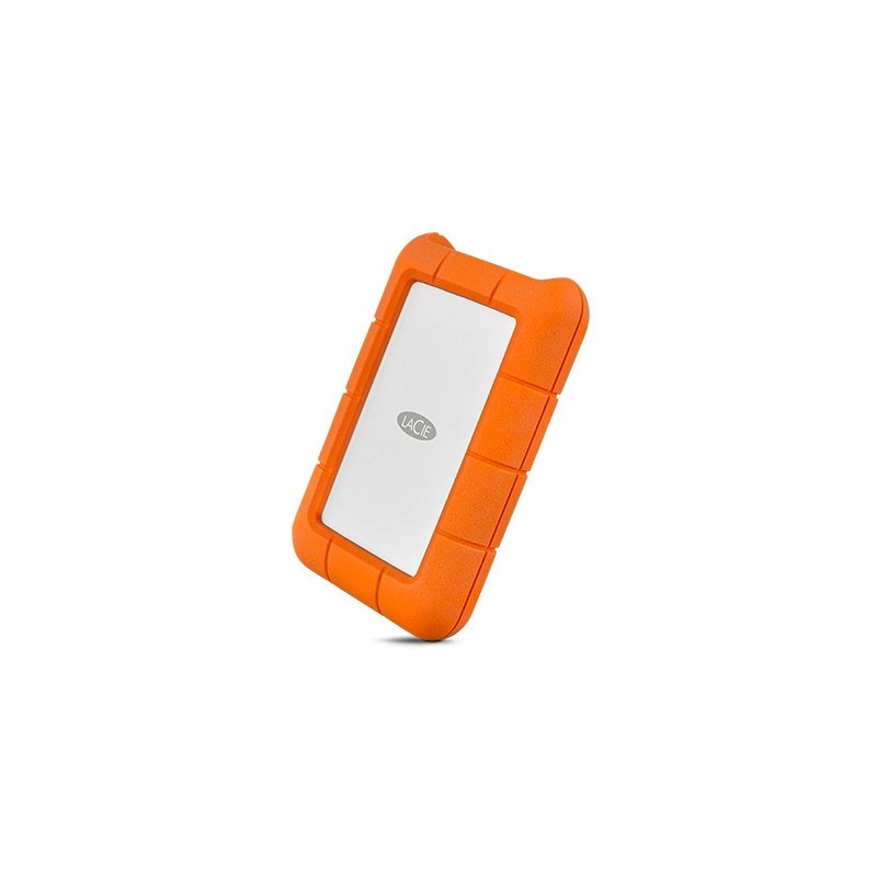 LaCie Rugged USB-C disque dur externe 1000 Go Orange, Argent