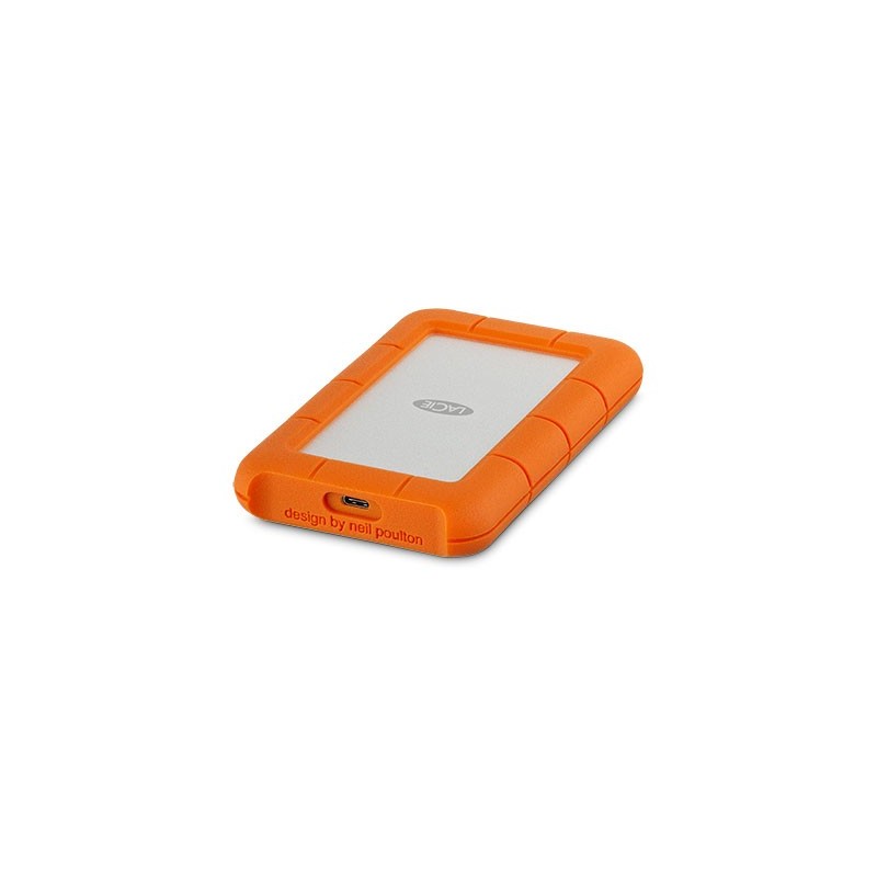 LaCie Rugged USB-C disque dur externe 4000 Go Orange, Argent