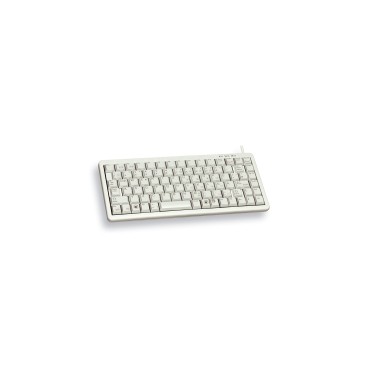 CHERRY G84-4100 COMPACT KEYBOARD Clavier filaire miniature, USB PS2, gris clair, AZERTY - FR