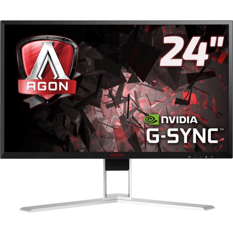 AOC AGON 1 AG241QG écran plat de PC 61 cm (24") 2560 x 1440 pixels Quad HD LED Noir, Rouge
