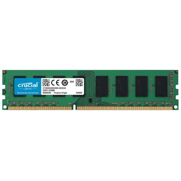 Crucial 8GB PC3-12800 module de mémoire 8 Go 1 x 8 Go DDR3 1600 MHz