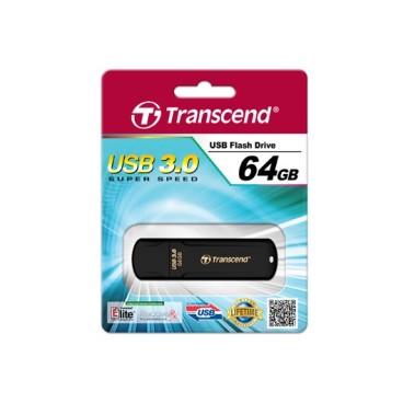 Transcend JetFlash elite 700 64GB USB 3.0 lecteur USB flash 64 Go USB Type-A 3.2 Gen 1 (3.1 Gen 1) Noir