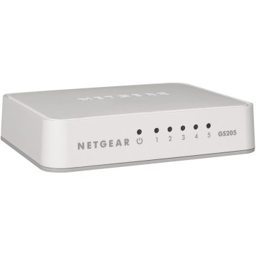 NETGEAR GS205 Non-géré Gigabit Ethernet (10 100 1000) Blanc