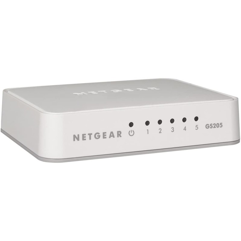 NETGEAR GS205 Non-géré Gigabit Ethernet (10 100 1000) Blanc