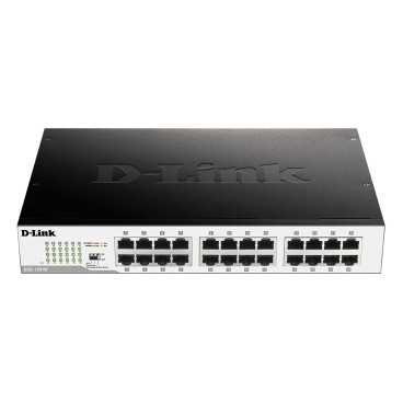 D-Link DGS-1024D commutateur réseau Non-géré Gigabit Ethernet (10 100 1000) 1U Noir, Argent