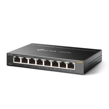 TP-Link TL-SG108E commutateur réseau Non-géré L2 Gigabit Ethernet (10 100 1000) Noir