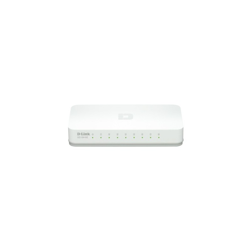 D-Link GO-SW-8E commutateur réseau Non-géré Fast Ethernet (10 100) Blanc