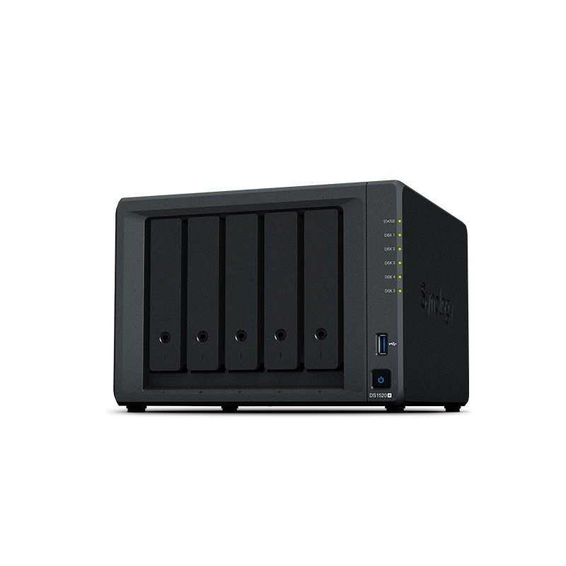 Synology DiskStation DS1520+ serveur de stockage NAS Bureau Ethernet LAN Noir J4125