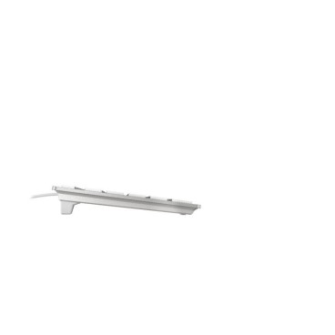 CHERRY KC 6000 SLIM FOR MAC Clavier filaire pour Mac, blanc argent, USB, AZERTY - FR
