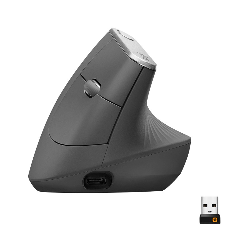 Souris sans fil Bluetooth ergonomique Logitech MX Vertical (Noir)