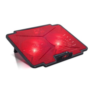 Spirit of Gamer Air Blade 100 système de refroidissement pour ordinateurs portables 39,6 cm (15.6") 1000 tr min Noir, Rouge