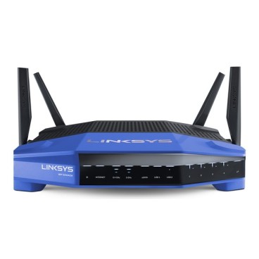 Linksys WRT3200ACM routeur sans fil Gigabit Ethernet Bi-bande (2,4 GHz   5 GHz) 4G Noir, Bleu