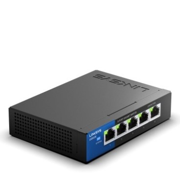 Linksys LGS105 Non-géré Gigabit Ethernet (10 100 1000) Noir, Bleu