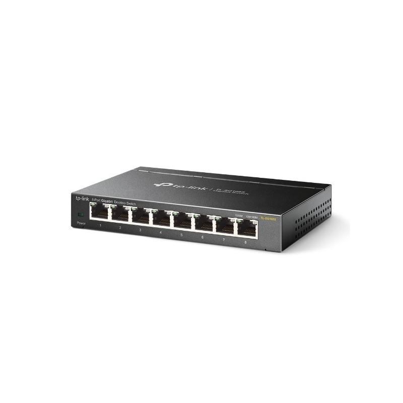 TP-Link Omada TL-SG108S commutateur réseau Non-géré Gigabit Ethernet (10 100 1000) Noir