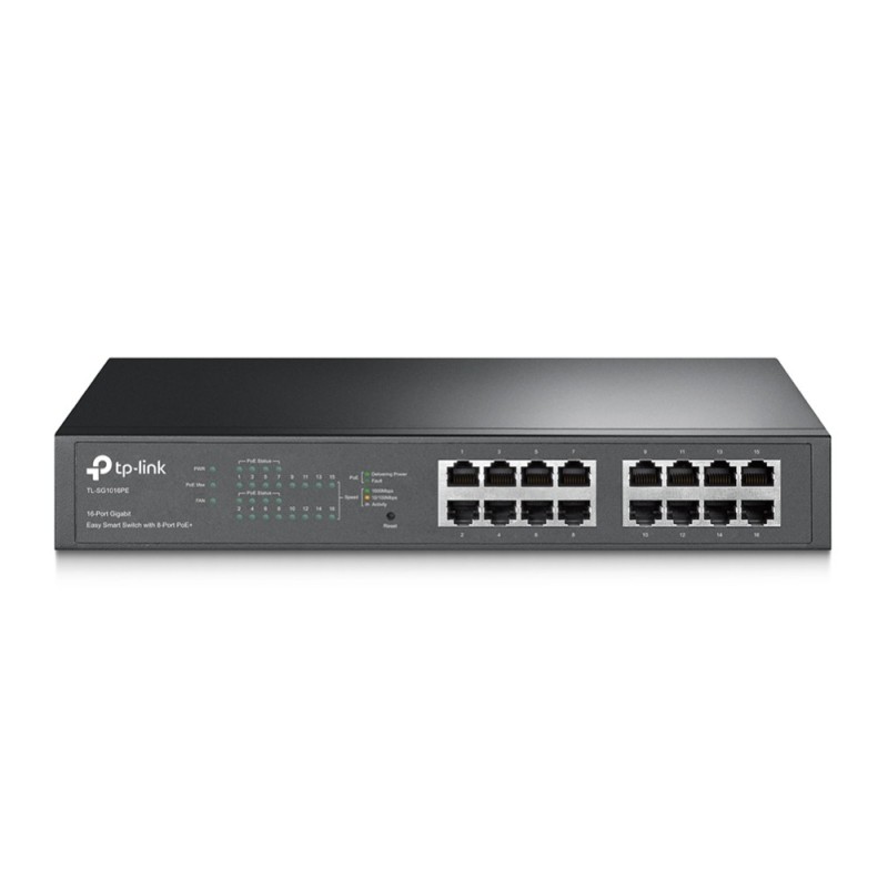 TP-Link TL-SG1016PE commutateur réseau Géré Gigabit Ethernet (10 100 1000) Connexion Ethernet, supportant l'alimentation via ce