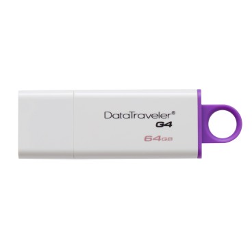 Kingston Technology DataTraveler G4 lecteur USB flash 64 Go USB Type-A 3.2 Gen 1 (3.1 Gen 1) Violet, Blanc