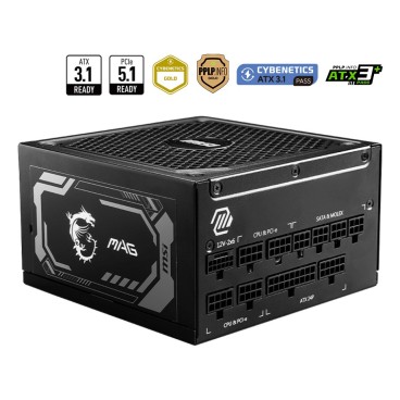 MSI MAG A1250GL PCIE5 unité d'alimentation d'énergie 1250 W 24-pin ATX ATX Noir