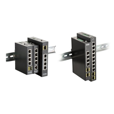 D-Link DIS-100G-6S commutateur réseau Non-géré Gigabit Ethernet (10 100 1000) DIN rail Noir