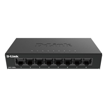 D-Link DGS-108GL Non-géré Gigabit Ethernet (10 100 1000) Noir