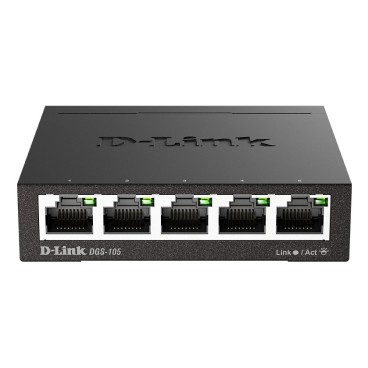 D-Link DGS-105 Non-géré L2 Gigabit Ethernet (10 100 1000) Noir