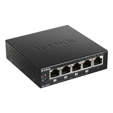 D-Link DGS-1005P E commutateur réseau Non-géré Gigabit Ethernet (10 100 1000) Connexion Ethernet, supportant l'alimentation via
