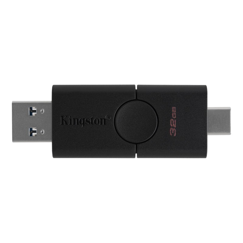 Kingston Technology DataTraveler Duo lecteur USB flash 32 Go USB Type-A   USB Type-C 3.2 Gen 1 (3.1 Gen 1) Noir