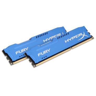 HyperX FURY Blue 8GB 1600MHz DDR3 module de mémoire 8 Go 2 x 4 Go