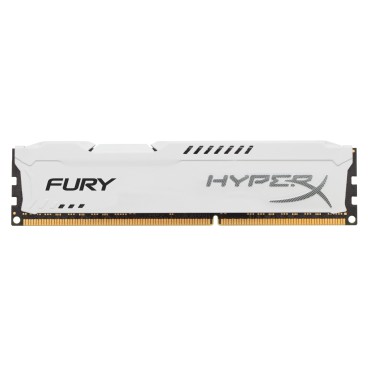 HyperX FURY White 8GB 1600MHz DDR3 module de mémoire 8 Go 1 x 8 Go
