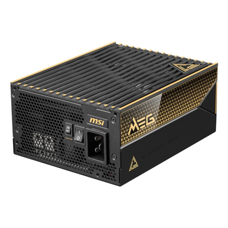 MSI MEG Ai1600T PCIE5 unité d'alimentation d'énergie 1600 W 24-pin ATX ATX Noir