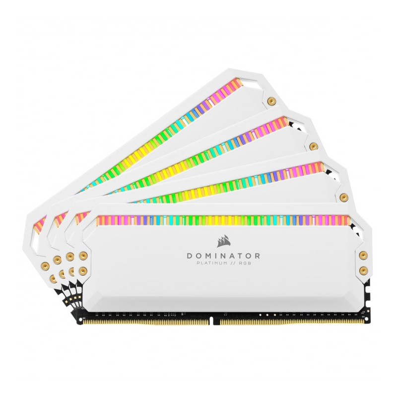 CORSAIR DOMINATOR PLATINUM RGB 32GO DDR4 3600 ( 4X8GO) BLANC