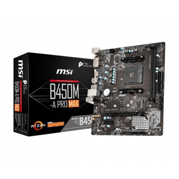 MSI B450M-A PRO MAX carte mère AMD B450 Emplacement AM4 micro ATX