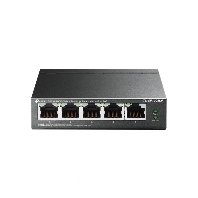 TP-LINK TL-SF1005LP - Switch de bureau 5 ports 10/100 Mbps avec 4 ports PoE