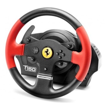 Thrustmaster T150 Ferrari Wheel Force Feedback Noir, Rouge USB Volant + pédales PC, PlayStation 4, Playstation 3