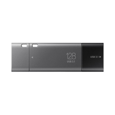 Samsung MUF-128DB lecteur USB flash 128 Go USB Type-A   USB Type-C 3.2 Gen 1 (3.1 Gen 1) Noir, Argent