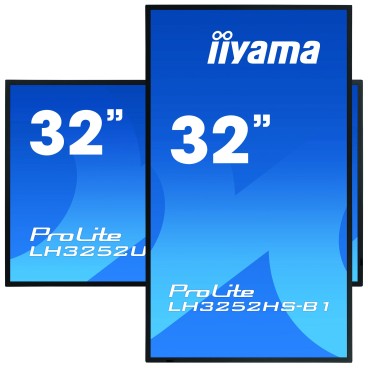 iiyama LH3252HS-B1 affichage de messages Panneau plat de signalisation numérique 80 cm (31.5") IPS 400 cd m² Full HD Noir