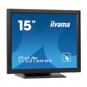 iiyama ProLite T1531SR-B5 moniteur à écran tactile 38,1 cm (15") 1024 x 768 pixels Noir