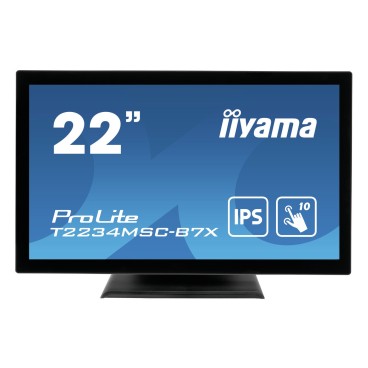 iiyama ProLite T2234MSC-B7X moniteur à écran tactile 54,6 cm (21.5") 1920 x 1080 pixels Plusieurs pressions Noir