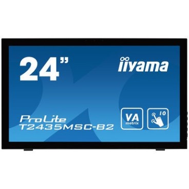 iiyama ProLite T2435MSC-B2 moniteur à écran tactile 59,9 cm (23.6") 1920 x 1080 pixels Plusieurs pressions Noir