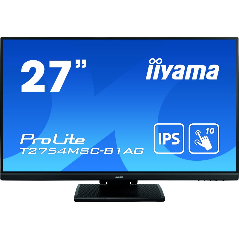 iiyama ProLite T2754MSC-B1AG moniteur à écran tactile 68,6 cm (27") 1920 x 1080 pixels Plusieurs pressions Multi-utilisateur