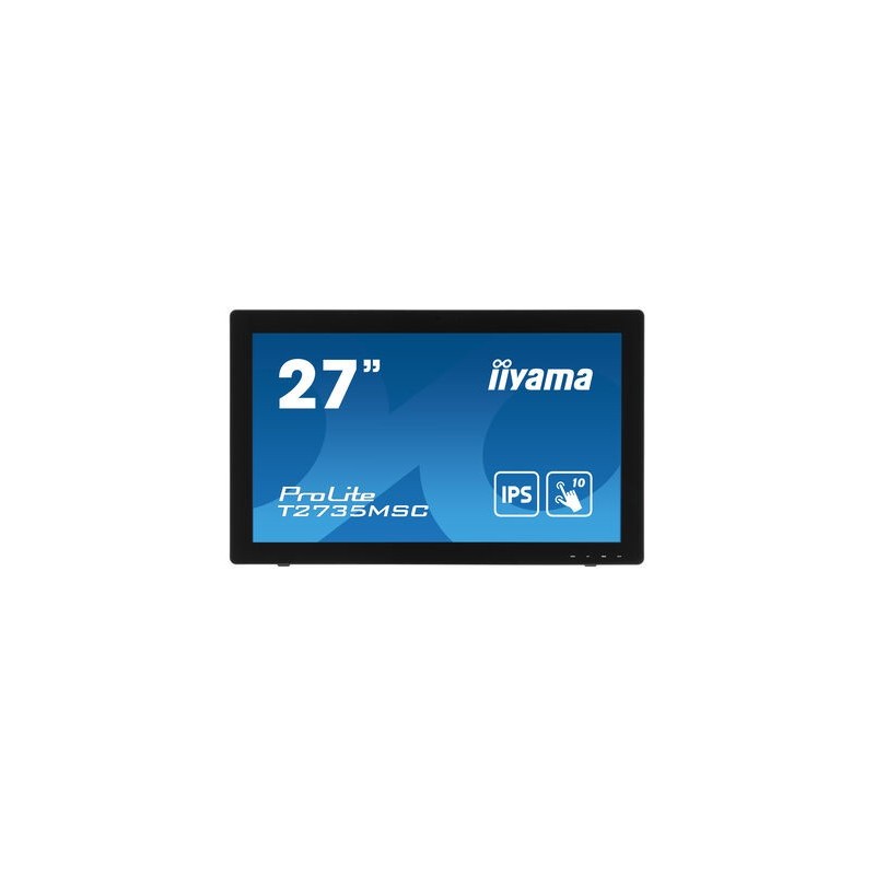iiyama ProLite T2735MSC-B3 moniteur à écran tactile 68,6 cm (27") 1920 x 1080 pixels Plusieurs pressions Noir