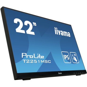 iiyama ProLite T2251MSC-B1 moniteur à écran tactile 54,6 cm (21.5") 1920 x 1080 pixels Plusieurs pressions Multi-utilisateur