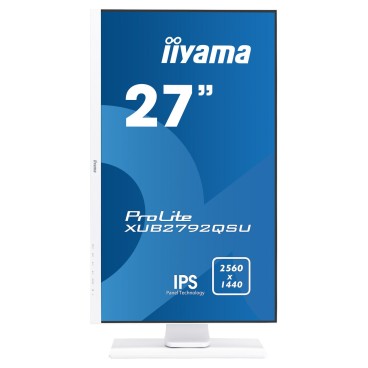 iiyama ProLite XUB2792QSU-W1 LED display 68,6 cm (27") 2560 x 1440 pixels Quad HD Blanc