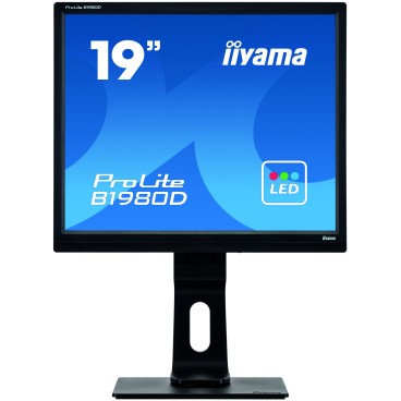 iiyama ProLite B1980D-B1 écran plat de PC 48,3 cm (19") 1280 x 1024 pixels SXGA LED Noir