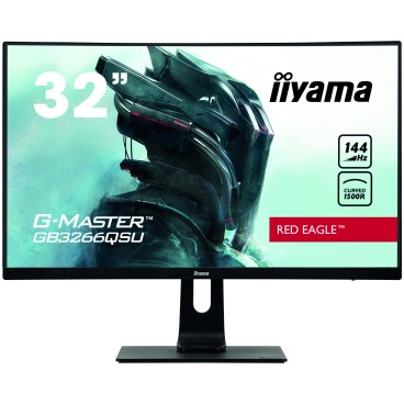 iiyama G-MASTER GB3266QSU-B1 LED display 80 cm (31.5") 2560 x 1440 pixels Quad HD Noir