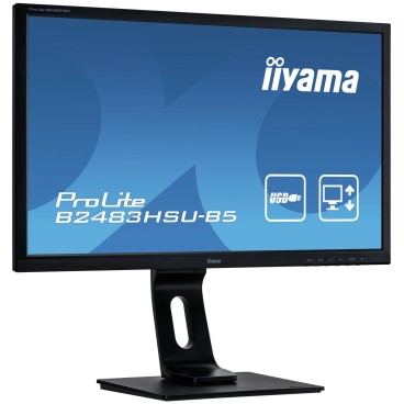 iiyama ProLite B2483HSU-B5 écran plat de PC 61 cm (24") 1920 x 1080 pixels Full HD LED Noir